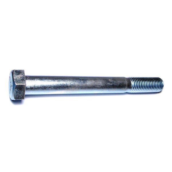 Midwest Fastener Grade 5, 1-1/8"-7 Hex Head Cap Screw, Zinc Plated Steel, 10 in L, 2 PK 07591 - main